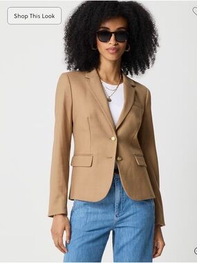 J. Crew Camel Schoolboy Blazer